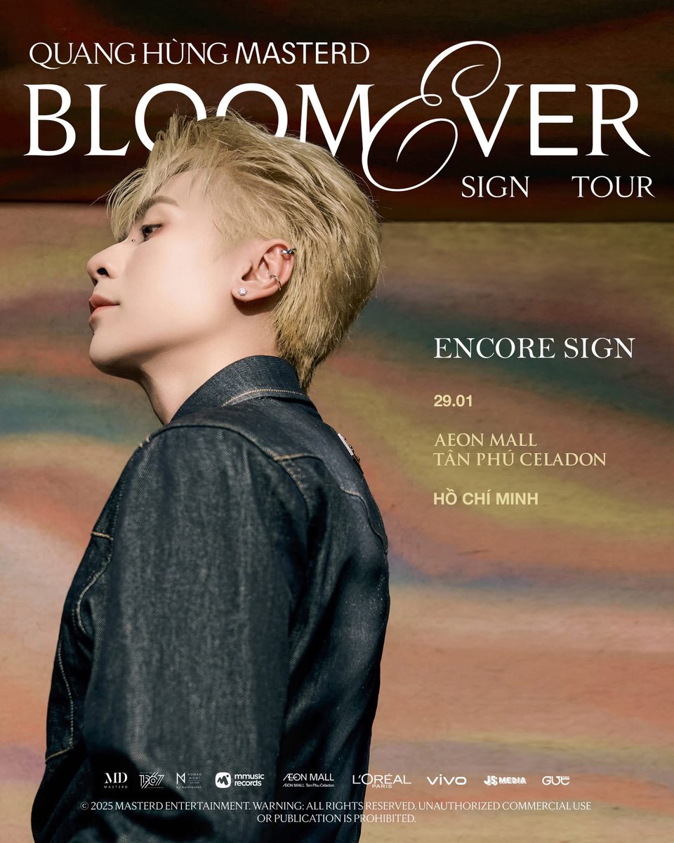 BLOOMEVER SIGN TOUR: ENCORE SIGN - Ho Chi Minh city
29.01.2026 - Aeon Mall Tan
