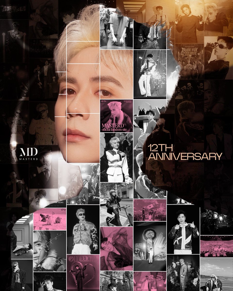 Happy 12th Anniversary 🎉💐
Chúc mừng 12 năm chặng đường nghệ thuật của nghệ sĩ